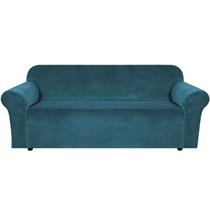 Capa de sofá H.VERSAILTEX Stretch Velvet Extra Wide Deep Teal Capa de sofá H.VERSAILTEX Stretch Velvet Extra Wide Deep Teal