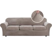 Capa de sofá H.VERSAILTEX Velvet Plush Extra Large Taupe