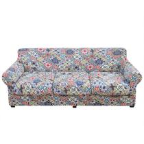 Capa de sofá hyha Floral Pattern com estampa elástica, 4 peças