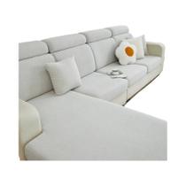 Capa De Sofá Jacquard Elástica Fácil De Limpar Capa De Sofá Listrada Para Sala De Estar