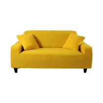 Capa de Sofá Jacquard Elástica - Lavável, Cor Sólida, para Sofás em Formato de L (1, 2, 3, 4 ou 5 Lugares)