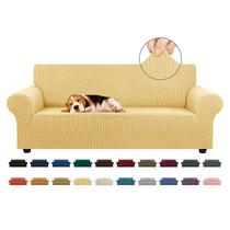 Capa de sofá KEKUOU para sofá de 3 almofadas em poliéster e spand