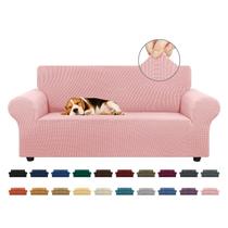 Capa de sofá KEKUOU Stretch Loveseat Dusty Pink para 2 almofadas Capa de sofá KEKUOU Stretch Loveseat Dusty Pink para 2 almofadas