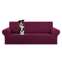 Capa de sofá KEKUOU Stretch Oversize 4 lugares Wine Capa de sofá KEKUOU Stretch Oversize 4 lugares Wine