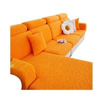 Capa De Sofá Lavável Em Jacquard Tricotado Elástico 1 Peça Para Sala De Estar Casa Hotel