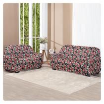 Capa De Sofa Lisa 2 E 3 Lugares Malha Gel Estampas Variadas