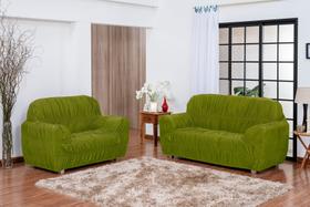 Capa De Sofá Liso Padrão 3 E 2 Lugares Verde Envio Imediato Capa De Sofá Liso Padrão 3 E 2 Lugares Verde Envio Imediato