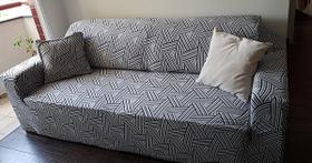 Capa de Sofá Mágica 3 Lugares 180 x 230 cm e 1 Capa de Almofada BP71 Capa de Sofá Mágica 3 Lugares 180 x 230 cm e 1 Capa de Almofada BP71