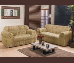 Capa De Sofá Malha Gel 3 E 2 Lugares 21 elásticos Cáqui Capa De Sofá Malha Gel 3 E 2 Lugares 21 elásticos Cáqui