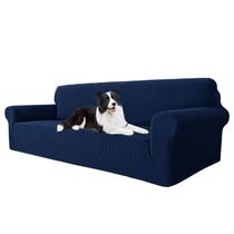Capa de sofá MAXIJIN Super Stretch para sofá de 3 almofadas azul marinho