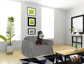 Capa De Sofá Mistero 1 Lugar Brim Peletizado Poltrona Sala Ambiente Decoração Confortável Resistente Macio