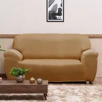 Capa de Sofa Moderna 3 Lugares Caramelo Malha Premium Capa de Sofa Moderna 3 Lugares Caramelo Malha Premium