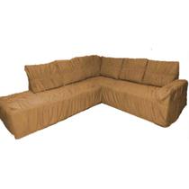 Capa de Sofa Para Canto Chaise Em Malha Gel Elasticada (Sala, Decoração, Aconchego, Protetora)