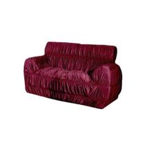 Capa de Sofá PENÉLOPE ELÁSTICADA 2 LUGARES Tamanho King Cor 02: Vinho