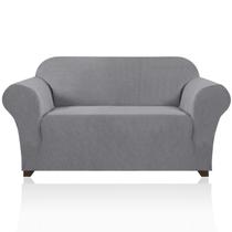 Capa de sofá PrinceDeco Stretch Loveseat 2 Cushion Dove Capa de sofá PrinceDeco Stretch Loveseat 2 Cushion Dove
