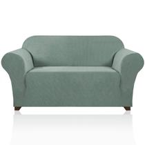 Capa de sofá PrinceDeco Stretch Loveseat Sage lavável Capa de sofá PrinceDeco Stretch Loveseat Sage lavável