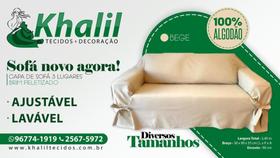 Capa de Sofá Pronta 3 Lugares Ajustável