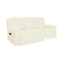 Capa De Sofá Recliner De 3 Lugares Com Elástico Na Parte Inferior Lavável Protetor De Animais De