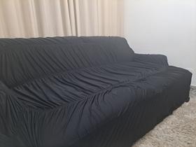 Capa de sofá retrátil 4 lugares até 2.70 largura - preto - Bel capas