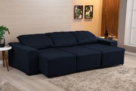 Capa De Sofá Retrátil Reclinável 03 Lugares Protetor Diário Contra Sujeira + 02 Almofadas Cheias