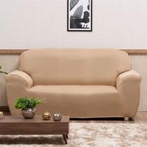 Capa de Sofá Sala 4 Lugares 260cm Bege Malha Exclusiva Capa de Sofá Sala 4 Lugares 260cm Bege Malha Exclusiva