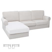Capa de sofá secional Easy-Going Snow White Chaise Lounge