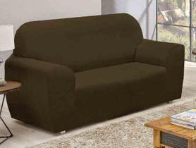Capa De Sofá Spandex de 2 Lugares Tabaco