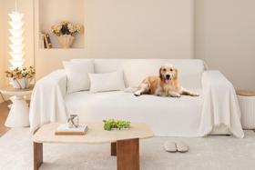 Capa de sofá STACYPIK Soft Cream White para sofá de 3 almofadas 180x380cm Capa de sofá STACYPIK Soft Cream White para sofá de 3 almofadas 180x380cm