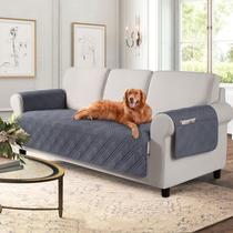 Capa de sofá TAOCOCO impermeável para animais de estimação e cães, sofá cinza escuro