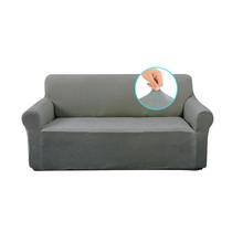 Capa de sofá U-NICE HOME Velvet Loveseat Stretch Light Grey