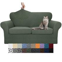 Capa de sofá YEMYHOM Checkered 3 peças para 2 sofás almofadados Capa de sofá YEMYHOM Checkered 3 peças para 2 sofás almofadados