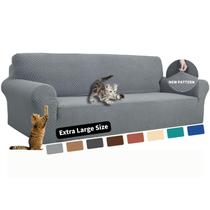 Capa de sofá YEMYHOM High Stretch Extra Large Cinza Claro