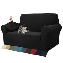Capa de sofá ZNSAYOTX High Stretch Loveseat preta