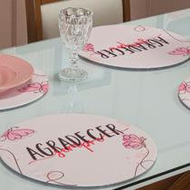 Capa de Sousplat Avulso Sala Jantar 35cm Redondo Sem Base Mdf