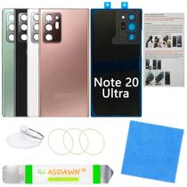 Capa de substituição com painel de vidro traseiro com câmera para Galaxy Note 20 Ultra Capa de substituição com painel de vidro traseiro com câmera para Galaxy Note 20 Ultra
