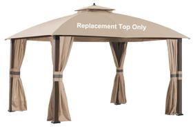 Capa de Substituição SCOCANOPY para Gazebo 10x12 Pés Bege Claro Capa de Substituição SCOCANOPY para Gazebo 10x12 Pés Bege Claro