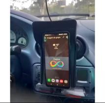Capa de Suporte Celular Carro Painel Anti Furto Guarda Sol Carro Uber 99