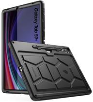 Capa de tablet Poetic para Samsung Galaxy Tab S9 Plus 12,4" preta Capa de tablet Poetic para Samsung Galaxy Tab S9 Plus 12,4" preta