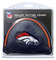 Capa de taco de golfe Team Golf NFL Denver Broncos Mallet Putter Capa de taco de golfe Team Golf NFL Denver Broncos Mallet Putter