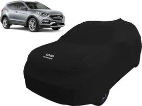 Capa De Tecido Cor Azul Alta Proteção Carro Hyundai Santa Fé