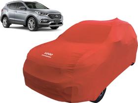 Capa De Tecido Cor Azul Alta Proteção Carro Hyundai Santa Fé