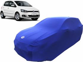 Capa De Tecido Cor Azul Alta Proteção Carro Volkswagen Fox