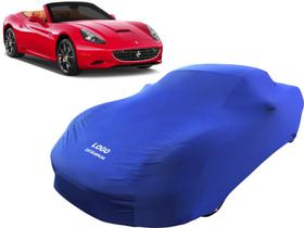 Capa De Tecido Cor Azul Proteção Carro Ferrari California