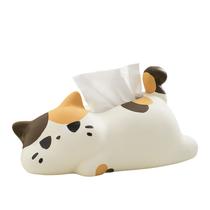 Capa de tecido de cerâmica Cute Lying Cat Cartoon Animal