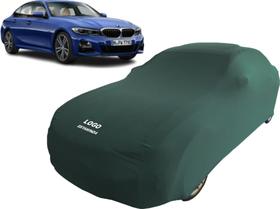 Capa De Tecido Helanca Lycra Personalizada Com Logo Bmw 330i