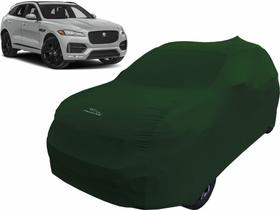 Capa De Tecido Para Proteção Carro Jaguar F-pace Cor Verde