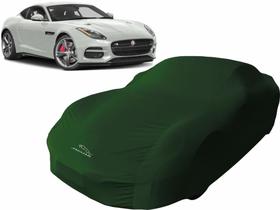 Capa De Tecido Para Proteção Carro Jaguar F-type Cor Verde