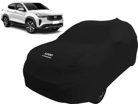 Capa De Tecido Para Proteger Carro Fiat Fastback Cor Preta