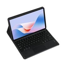 Capa De Teclado Bluetooth Sem Fio Destacável Preta Com Mouse Para Tablet Lenovo Tab M10