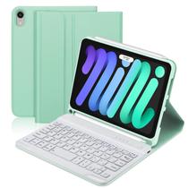 Capa de teclado BORIYUAN para iPad mini 6, fólio sem fio de 8,3"